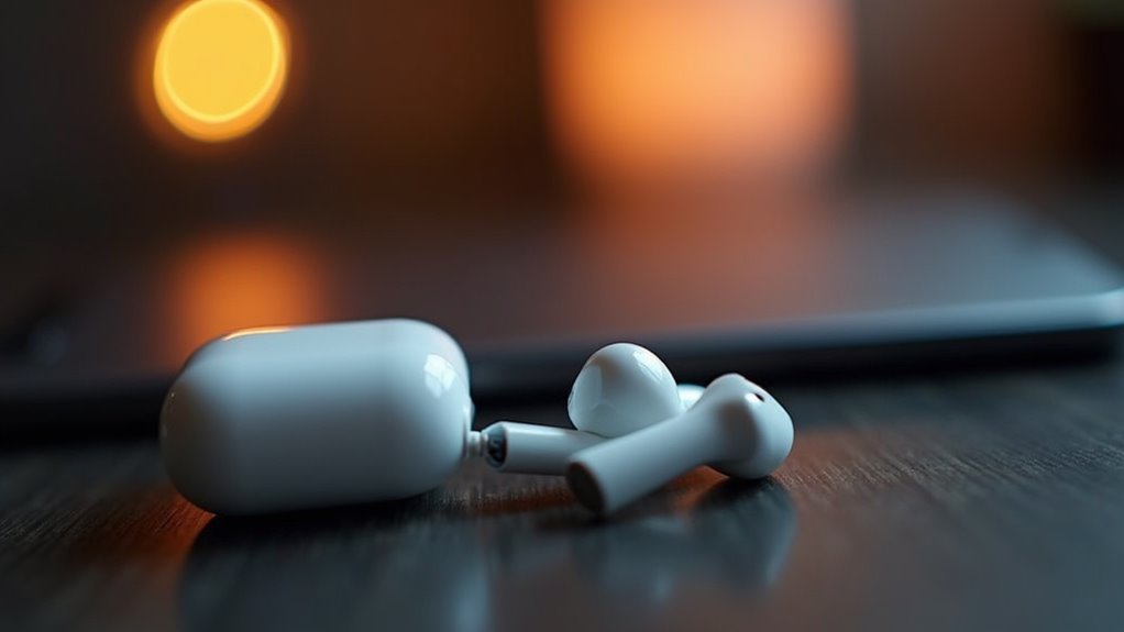 parowanie airpods z androidem otwórz bluetooth przytrzymaj przycisk białe miganie