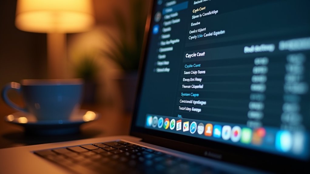 liczba cykli ładowania baterii w MacBookach