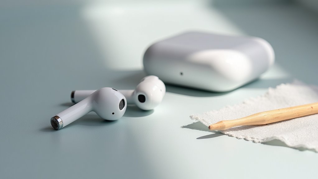 regularnie czyść słuchawki AirPods i etui ładujące